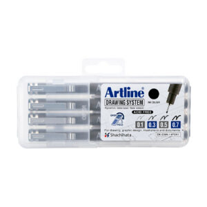 ESTILOGRAFO ARTLINE ESTUCHE CON 4 PIEZAS 0.1, 0.3 , 0.5 Y 0.7 MM