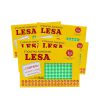 ETIQUETA-ADHESIVA-LESA-REDONDA-NUMERO-10-FLUORESCENTE-VERDE-5-PAQUETES-CON-12-HOJAS_E130-424_2 ETIQUETA ADHESIVA LESA NUMERO 10 VERDE FLUORESCENTE 11 MM REDONDA PAQUETE CON 5 SOBRES