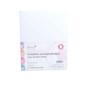 ETIQUETA AUTOADHERIBLE CARTA BLANCO MATE 36080 CON 50 PZ S