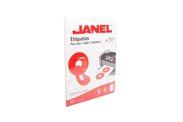 ETIQUETA INKJET/LASER CD/DVD J-5931 CON 50 PZS