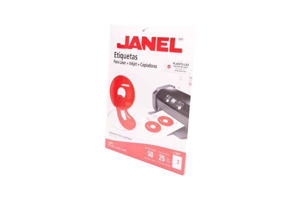ETIQUETA INKJET/LASER CD/DVD J-5931 CON 50 PZS