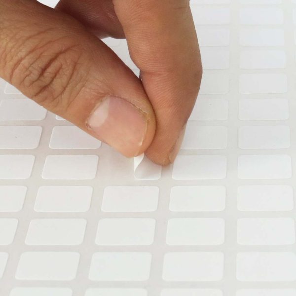 ETIQUETA LESA GRANDE BLANCA DEL NUMERO 1 PAQUETE CON 20 HOJAS