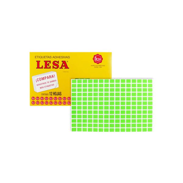 ETIQUETA-LESA-GRANDE-FLUORESCENTE-DEL-NUMERO-1-VERDE_E130-070_2 ETIQUETA GRANDE LESA NUMERO 1 FLUORESCENTE
