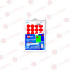 ETIQUETA REMOVIBLE CIRCULAR ROJO 2107 CON 1008 PZS