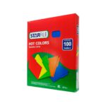 FOLDER HOT COLORS TAMAÑO CARTA AZUL REYPH0026 CON 100 PZS
