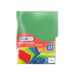 FOLDER HOT COLORS TAMAÑO CARTA VERDE PH0034 CON 25 PZS