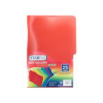 FOLDER HOT COLORS TAMAÑO OFICIO ROJO PH0038 CON 25 PZS