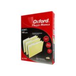 FOLDER OXFORD TAMAÑO CARTA AMARILLO M750 CON 100 PZS