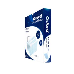 FOLDER OXFORD TAMAÑO CARTA CREMA M757 CON 100 PZS