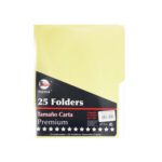 FOLDER TAMAÑO CARTA AMARILLO PC1007 CON 25 PZS