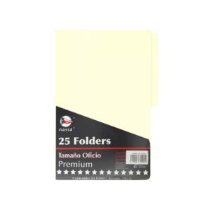 FOLDER TAMAÑO OFICIO MANILA CREMA PC1004 CON 25 PZS