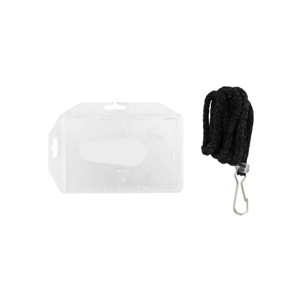 GAFETE ACRILICO CON CORDON HORIZONTAL/VERTICAL DE 6 CM X 9 CM 1042