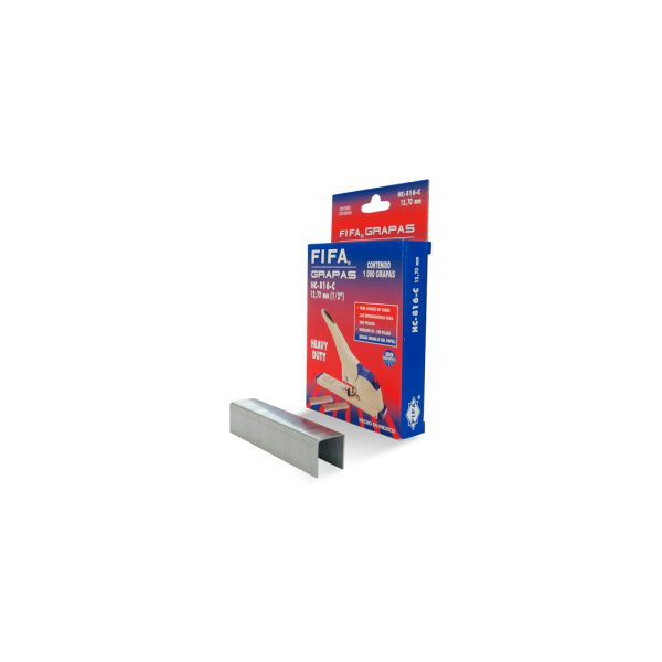 GRAPA HC816-C 12.70 MM 1/2 PULGADAS CAJA CON 1000 80 HOJAS
