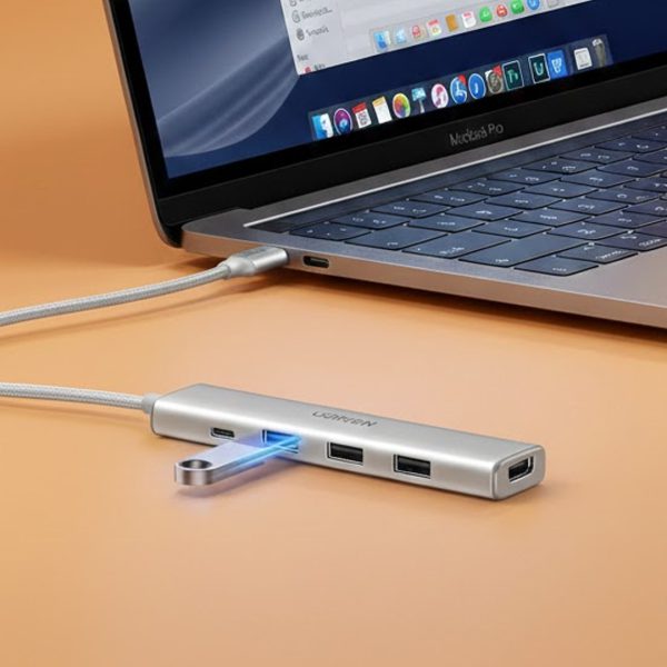 HUB-USB-TIPO-C-5-EN-1-HDMI-2-0-4K-3-USB-A-3-0-USB-C-CARGA-100W-ALUMINIO_A036-102_8-1 HUB USB TIPO C 5 EN 1 HDMI 20 4K 3 USB A 3 0 USB C CARGA 100W ALUMINIO