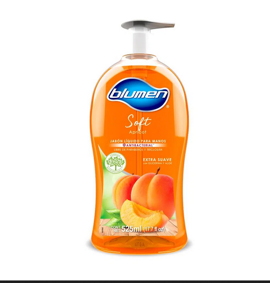 JABON-PARA-MANOS-BLUMEN-ANTIBACTERIAL-APRICOT-525-ML_J005-084-1 JABÓN PARA MANOS BLUMEN ANTIBACTERIAL APRICOT 525 ML