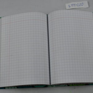 LIBRETA PASTA DURA FORMA FRANCESA CUADRO GRANDE 0087 CON 192 HOJAS