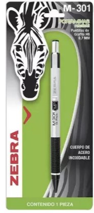 LAPICERO ZEBRA METALICO MEDIDA 0.7 MM M-301 6000-10