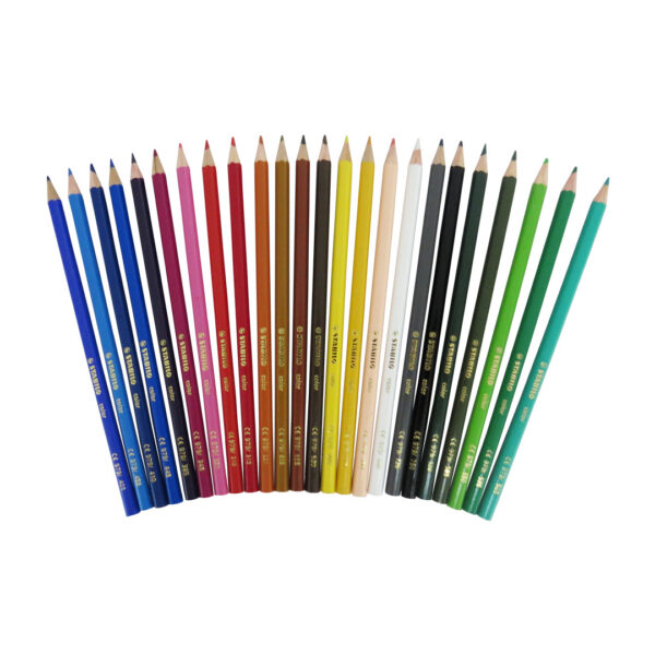 LÁPICES DE COLORES STABILO CON 24 COLORES