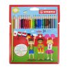 LÁPICES DE COLORES STABILO CON 24 COLORES