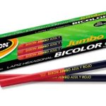 LAPIZ BICOLOR JUMBO AZUL ROJO DIXON CAJA CON 10 PZAS
