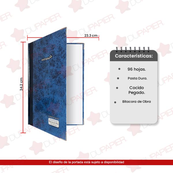 LIBRETA BITACORA DE OBRA 0469 CON 96 HOJAS