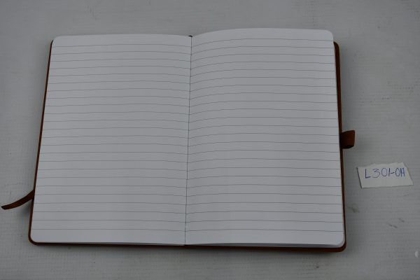 LIBRETA DE NOTAS CON PORTA CELULAR COLOR MIEL RAYA CON 192 PAGINAS CEL761