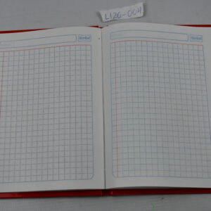 LIBRETA PASTA DURA FORMA FRANCESA CUADRO GRANDE 1753 CON 100 HOJAS