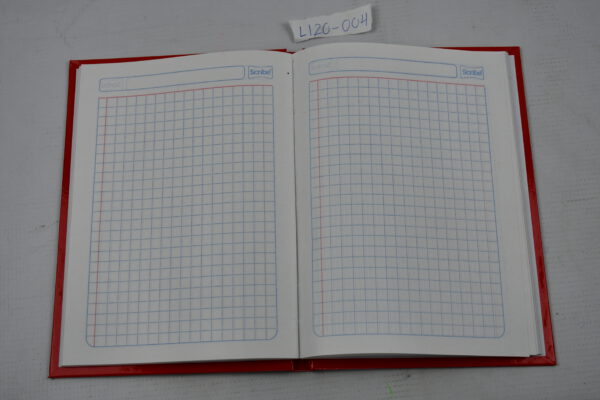 LIBRETA PASTA DURA FORMA FRANCESA CUADRO GRANDE 1753 CON 100 HOJAS