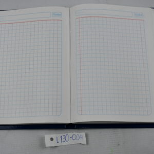 LIBRETA PASTA DURA FORMA FRANCESA CUADRO GRANDE 1953 CON 192 HOJAS