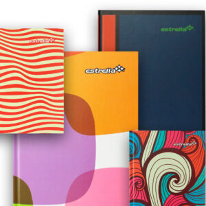 LIBRETA PASTA DURA FORMA FRANCESA RAYADA 0078 CON 96 HOJAS