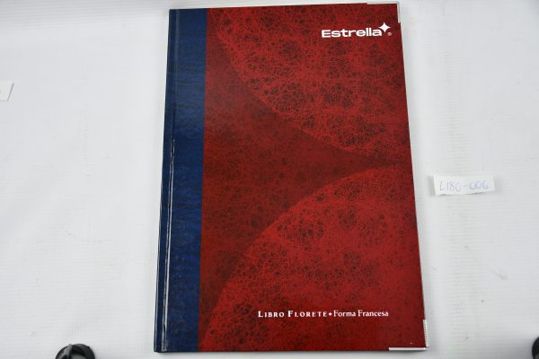 LIBRO FLORETE FORMA FRANCESA RAYADO 0097 CON 96 HOJAS