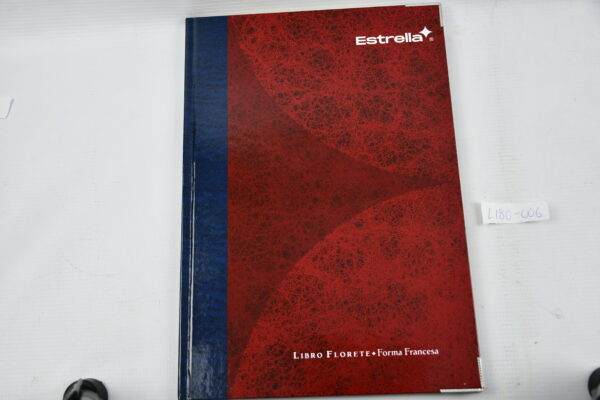 LIBRO FLORETE FORMA FRANCESA RAYADO 0097 CON 96 HOJAS