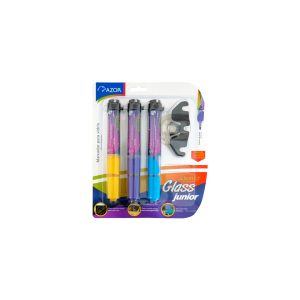 MARCADOR AQUARELO GLASS JR PAQUETE CON 3 AMARILLO/VIOLETA/AZUL