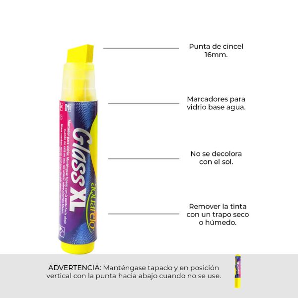 MARCADOR-AQUARELO-GLASS-XL-AMARILLO-22025AM-PAQUETE-CON-4-PZS_M040-130_2 MARCADOR AQUARELO GLASS XL AMARILLO 22025AM PAQUETE CON 4 PZS