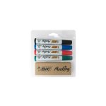 MARCADOR BIC PARA PIZARRON ESTUCHE CON 4 CON BORRADOR