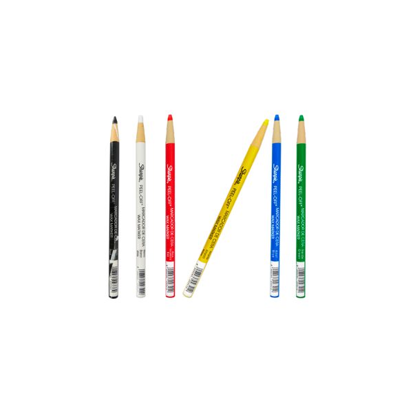 MARCADOR-CERA-AMARILLO_M041-004_2 MARCADOR DE CERA SHARPIE PEEL OFF INDIVIDUAL