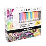 MARCADOR DOBLE PUNTA ZEBRA MILDLINER ESTUCHE CON 25 PIEZAS