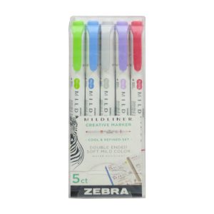 MARCADOR-DOBLE-PUNTA-ZEBRA-MILDLINER-ESTUCHE-CON-5-PIEZAS_M042-464_1-3 MARCADOR DOBLE PUNTA ZEBRA MILDLINER ESTUCHE CON 5 PIEZAS