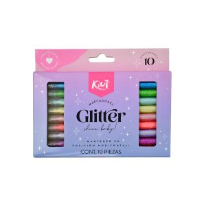 MARCADOR-GLITTER-KIUT-550757-CON-10-PIEZAS_M040-185_1-2 MARCADOR GLITTER KIUT 550757 CON 10 PIEZAS