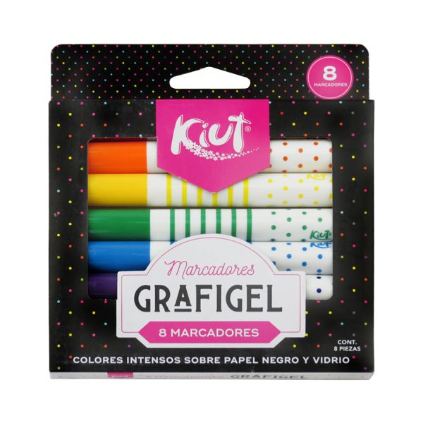 MARCADOR GRAFIGEL KIUT 552007 CON 8 PIEZAS