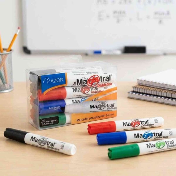 MARCADOR MAGISTRAL DIDACTICO 8350 CON 12 COLORES SURTIDOS
