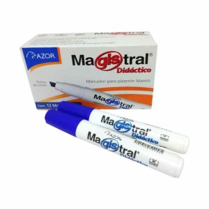 MARCADOR MAGISTRAL DIDACTICO AZUL 8350AZ CON 12 PZS