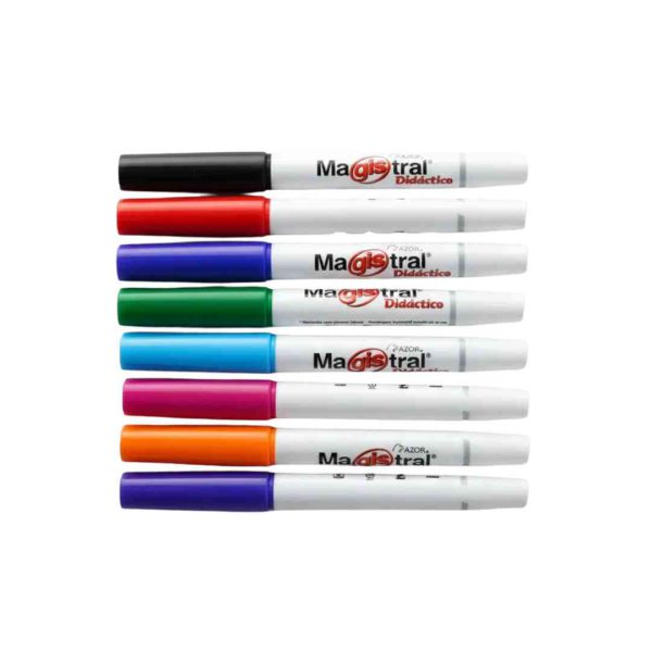 MARCADOR MAGISTRAL DIDACTICO FINO 8 COLORES 84078