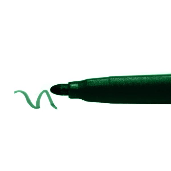 MARCADOR MAGISTRAL DIDACTICO FINO 84004 VERDE CON 12