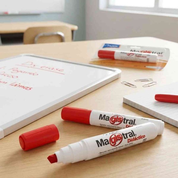 MARCADOR MAGISTRAL DIDACTICO ROJO 8350RO