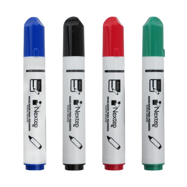 MARCADOR NEXTEP PARA PIZARRON ESTUCHE CON 4 COLORES