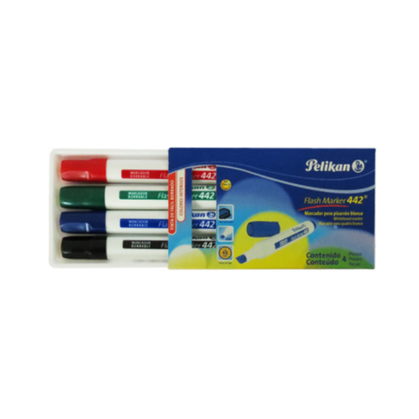 MARCADOR-PARA-PIZARRON-FLASH-MARKER-442-ESTUCHE-CON-4-PZS_M040-090 MARCADOR PARA PIZARRON FLASH MARKER 442 ESTUCHE CON 4 PZS