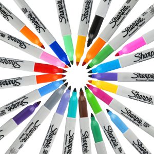 MARCADOR PERMANENTE SHARPIE FINE CON 24 COLORES SURTIDOS