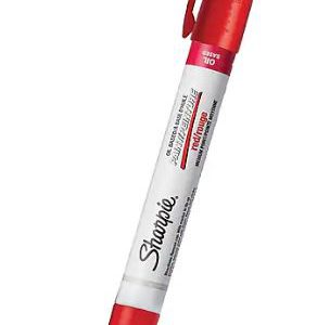 MARCADOR-PERMANENTE-SHARPIE-PAINT-ROJO-2107613_M042-446-3 MARCADOR BASE ACEITE SHARPIE PAINT INDIVIDUAL