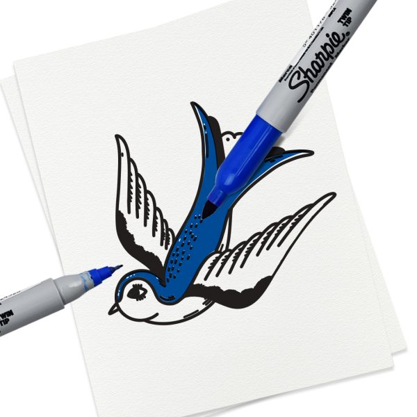 MARCADOR PERMANENTE SHARPIE DOBLE PUNTA INDIVIDUAL